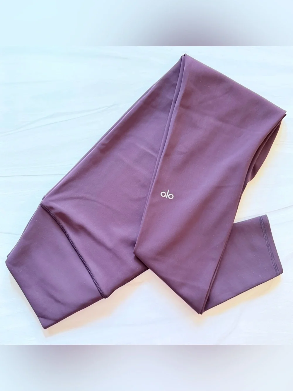 ALO Yoga Women’s Plum High-Waist Distressed Leggings - Size Large NWOT